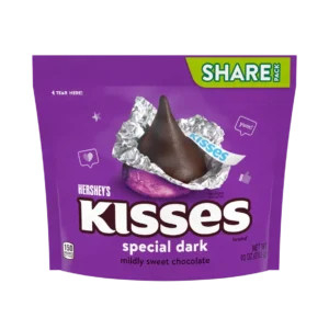 HERSHEY'S KISSES SPECIAL DARK Mildly Sweet Chocolate Candy, 10 oz pack