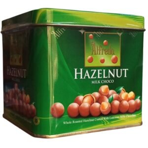 Alfredo Milk Chocolate Coated Whole Roasted Hazelnuts in Green Tin Nutties, 105g