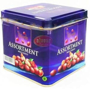 Alfredo Assortment Milk Chocolates Mix Nuts Nuttiess Gift Tin Box 105 Gram
