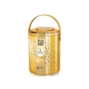 Ferrero Rocher Chocolate Gift Set, Gold Decorative Tin with Handle, 24 Pralines