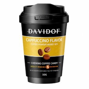 Daviddoff Coffee Chewy Candy, Cappuccino Flavor, 50g