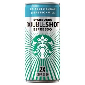 Starbucks Doubleshot Espresso, Sugar-Free Milk Coffee Drink, in can, 200 ml