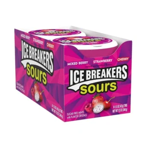 Ice Breakers Sours Mixed Berry, Strawberry, Cherry Sugar Free Mints