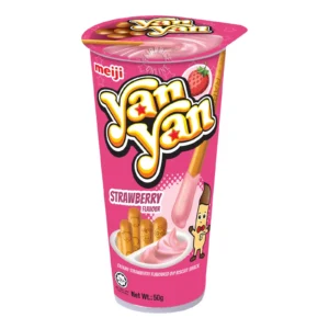 Meiji Yan Yan Strawberry Stick Biscuits 50Gm