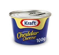 Kraft Cheddar Cheese Cans 100gm