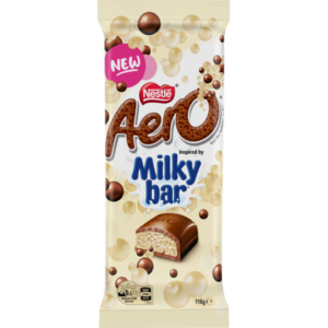 Nestle Aero Milky Bar Chocolate 118g