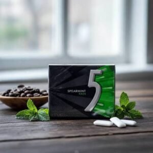 5 GUM Spearmint Rain Sugar Free Chewing Gum