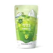 Deltop Iced Green Grape Ade – Refreshing Pouch Drink 230ml