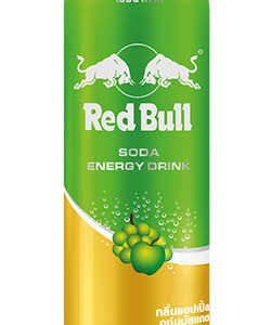 Red bull energy Drink with Soda Green Apple