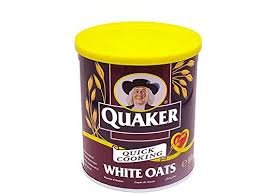 Quaker Quick Cooking White Oats Jar, 500 g