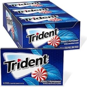 Trident Peppermint Flavour Sugar Free Gum