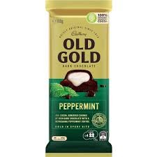 Cadbury Old Gold Peppermint Dark Chocolate 180G
