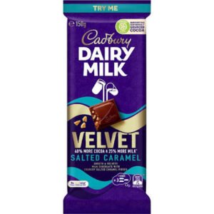 Cadbury Dairy Milk Velvet Salted Caramel Chocolate Block 150g