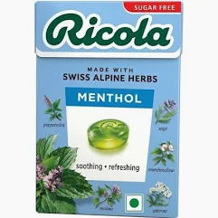 Ricola Menthol Swiss Herb Candy, Sugar Free