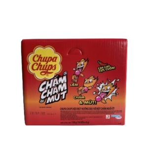 Chupa Chups Lollipops Dip and Lick Strawberry 8g