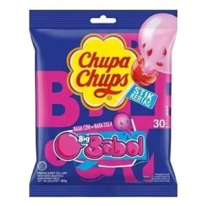 Chupa Chups Big Babol Lollipop Candy, Bubble Gum Filled