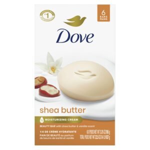 Shea Butter Beauty Bar Soap 8 Count Nourishing Cleanser