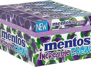 Mentos Incredible Chew Candy Grape Flavor