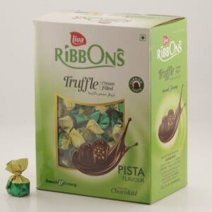 1800gm Liva Ribbons Pista Flavour Chocolate Truffles